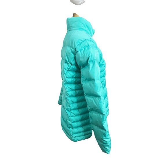 Women’s Lands End Aqua Puffer Jacket Coat - Size Large L - Picture 3 of 5